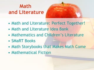 Math  and Literature ,[object Object],[object Object],[object Object],[object Object],[object Object],[object Object]