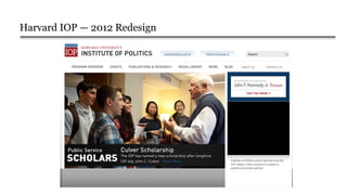 Harvard IOP — 2012 Redesign
 