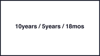 10years / 5years / 18mos
 