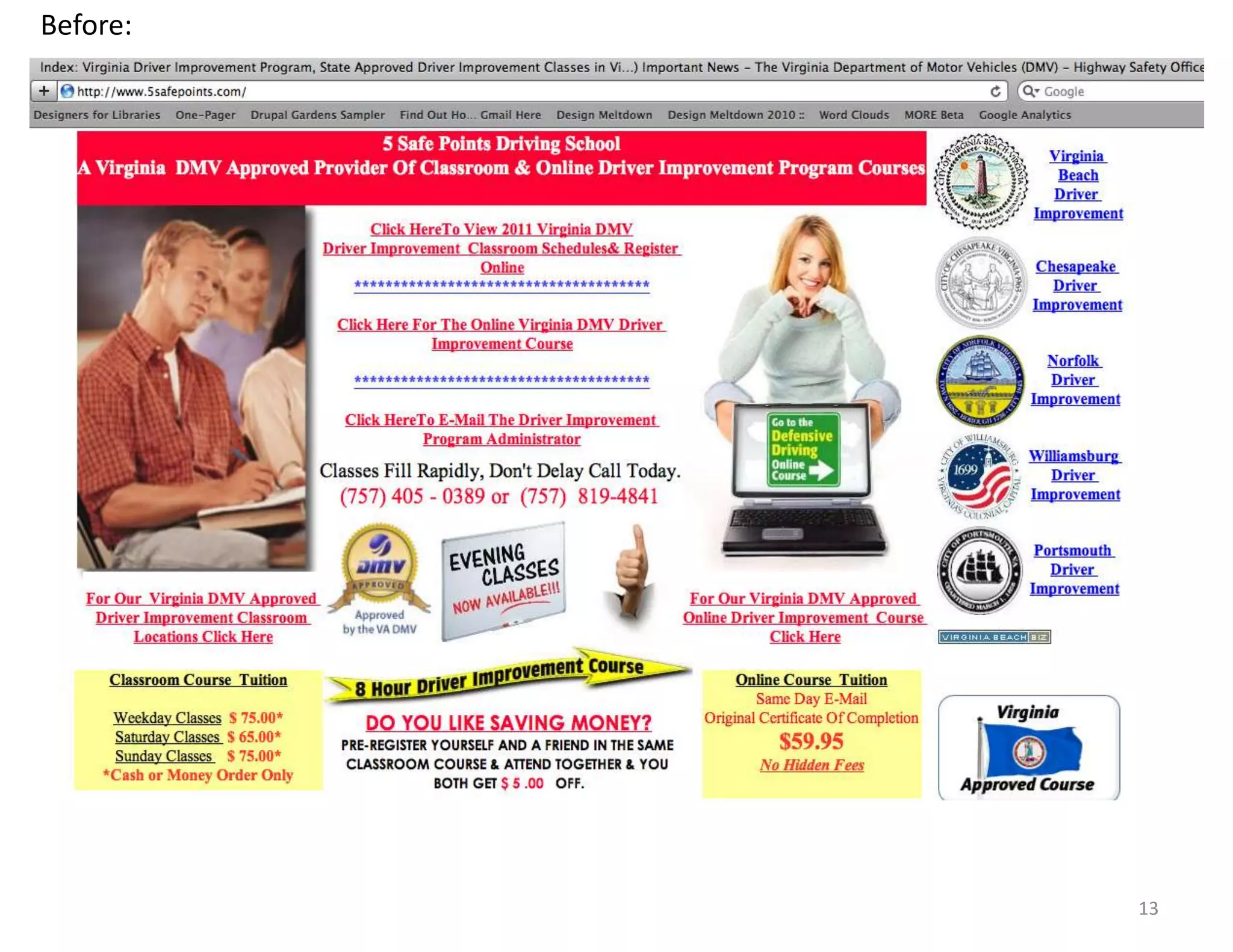 Before:




          13
 