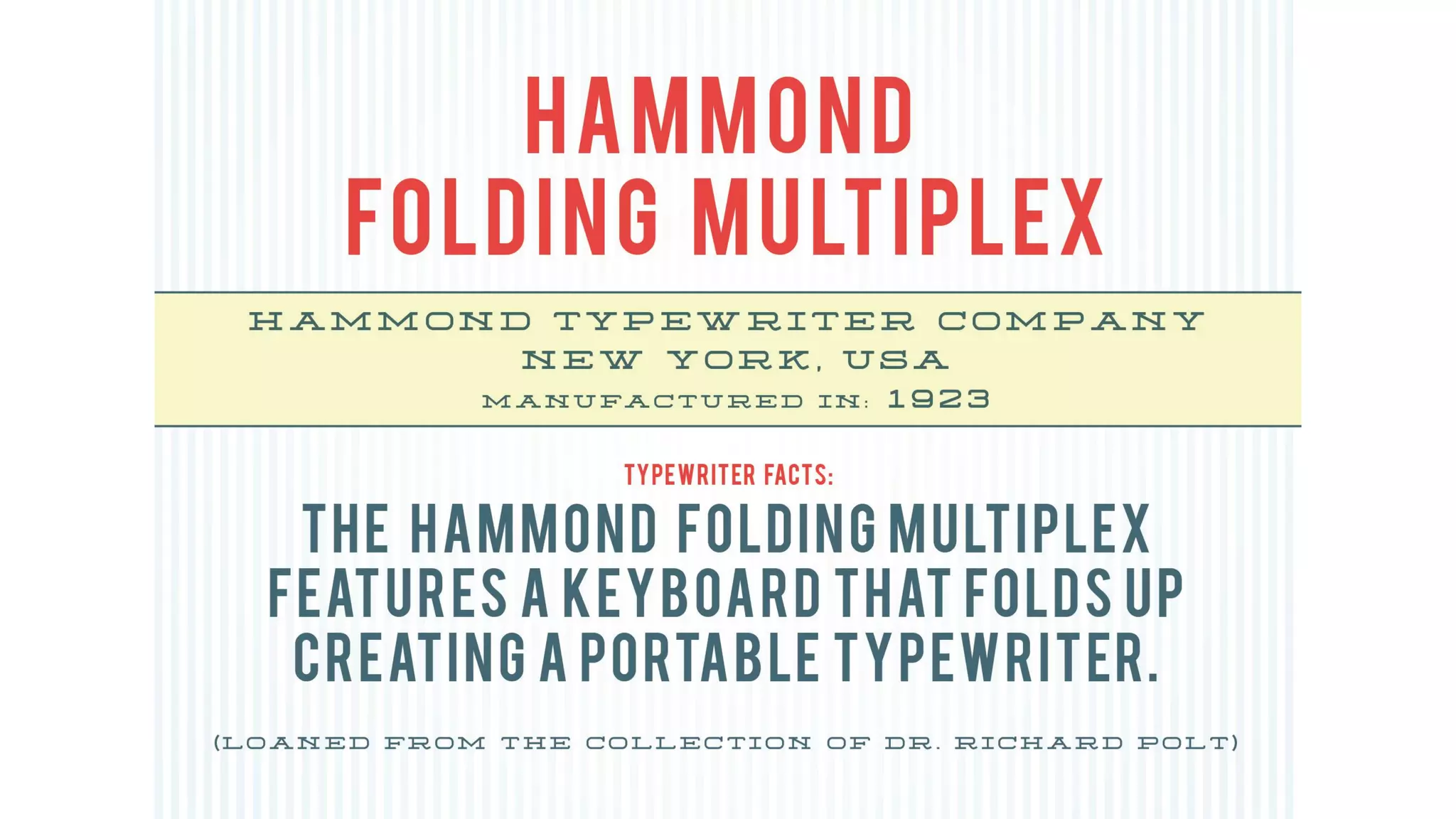 Cincy Typing Challenge Typewriter Display