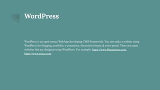 Website Using WordPress | PDF