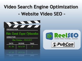 Video Search Engine Optimization  - Website Video SEO – 