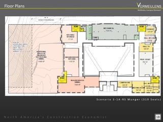 18N o r t h A m e r i c a ’ s C o n s t r u c t i o n E c o n o m i s t
Floor Plans
S c e n a r i o 3 - 1 A - R S M u n g e r ( 3 1 9 S e a t s )
Wellesley Campus Renewal
 