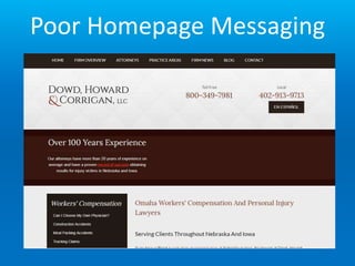 Good Homepage Messaging
 