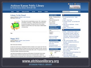 www.atchisonlibrary.org
    ATCHISON PUBLIC LIBRARY
 