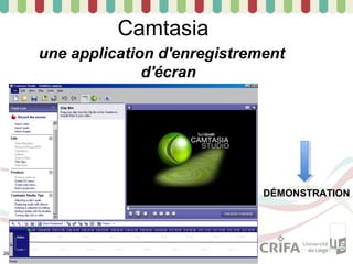 Camtasia
             une application d'enregistrement
                           d'écran
                       et de montage




                                          DÉMONSTRATION




26/01/1346
 