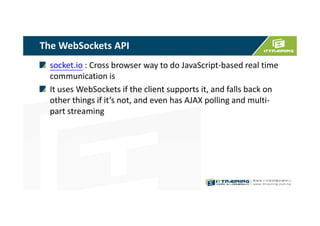 The WebSockets API
 