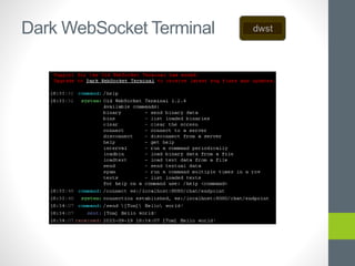Dark WebSocket Terminal
 