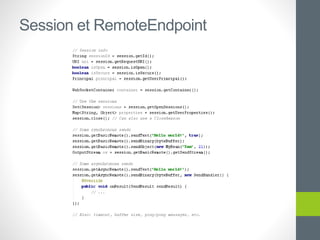 Session et RemoteEndpoint
 