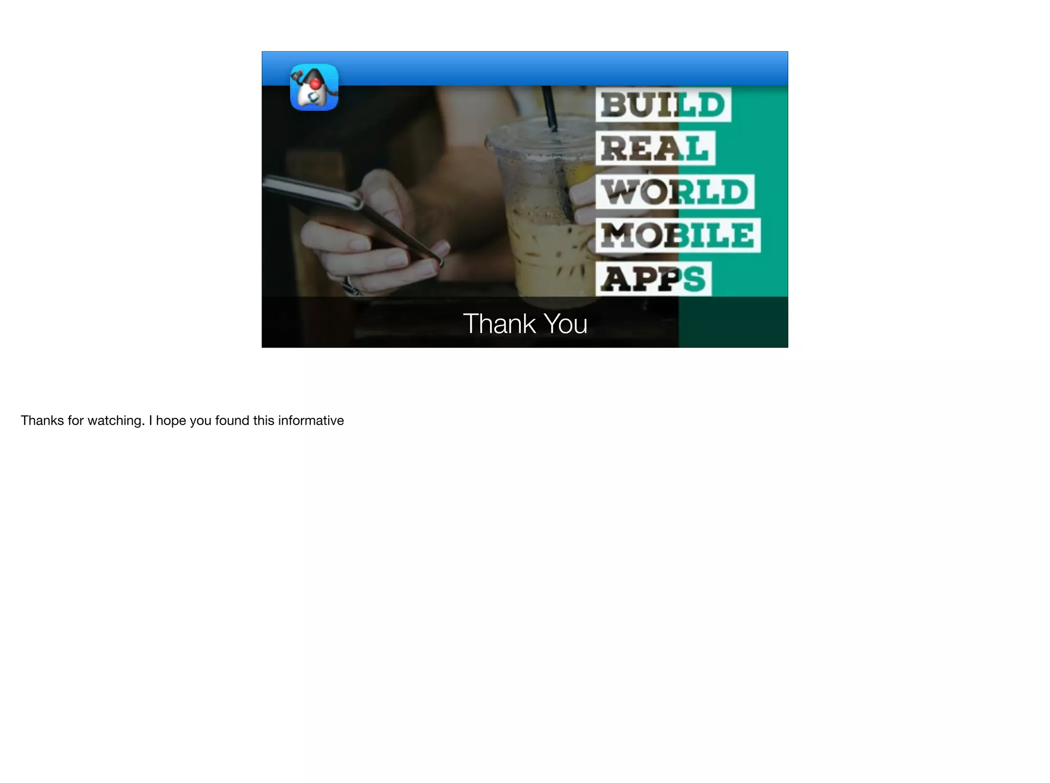 Thank You Thanks for watching. I hope you found this informative 