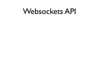 Websockets API
 