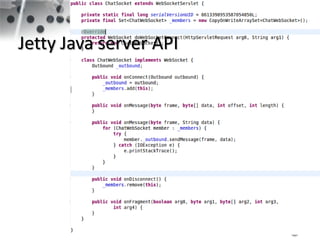 Jetty Java server API
 