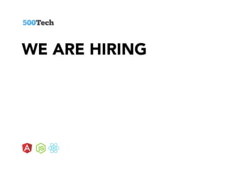 WE ARE HIRING
 