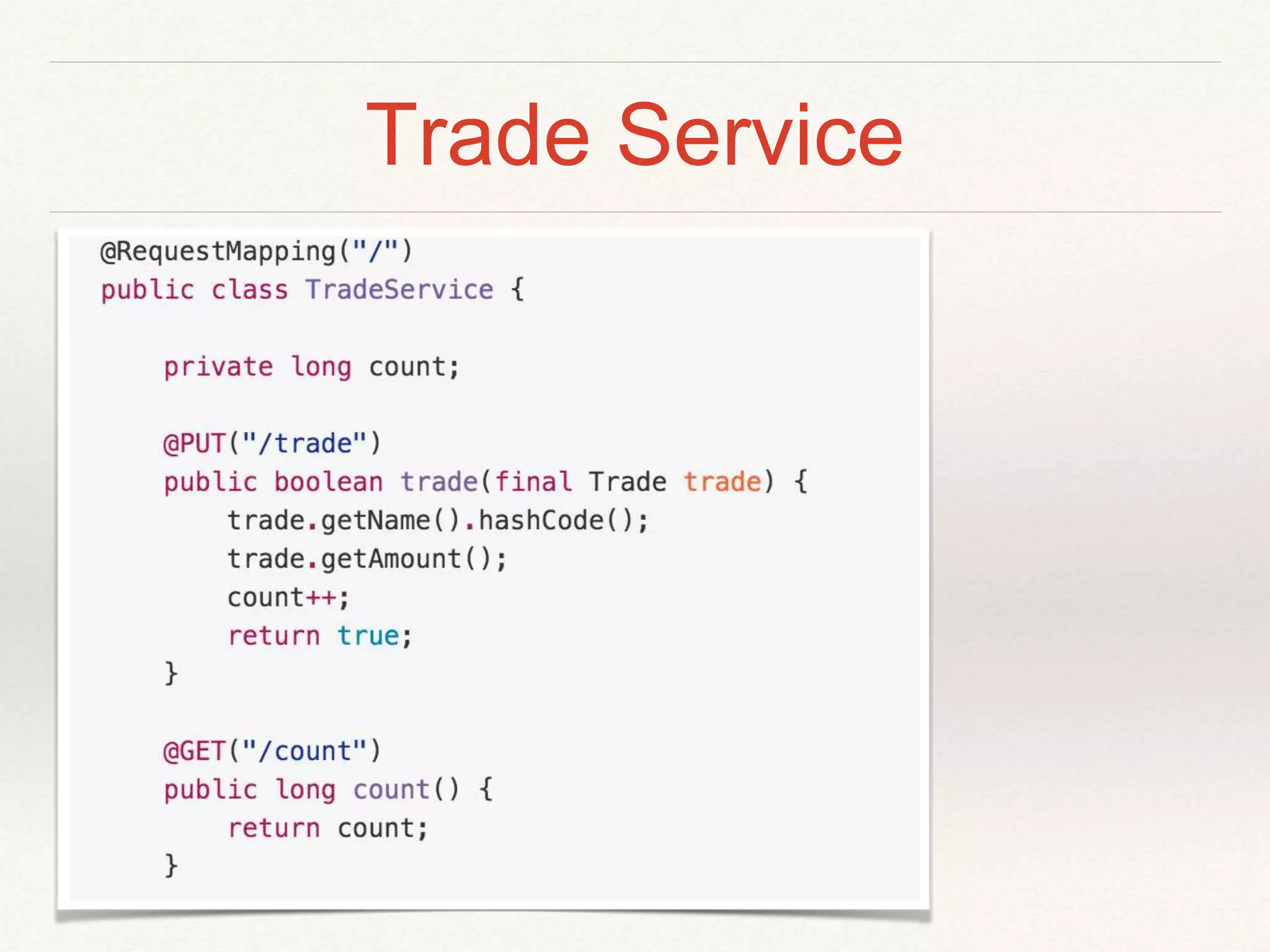 Trade Service
 