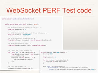 WebSocket PERF Test code
 