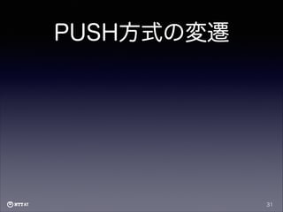 PUSH方式の変遷

31

 