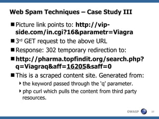 Web Spam Techniques – Case Study III ,[object Object],[object Object],[object Object],[object Object],[object Object],[object Object],[object Object]