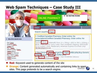 Web Spam Techniques – Case Study III ,[object Object],[object Object]
