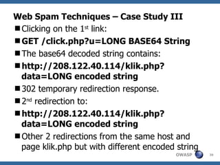 Web Spam Techniques – Case Study III ,[object Object],[object Object],[object Object],[object Object],[object Object],[object Object],[object Object],[object Object]