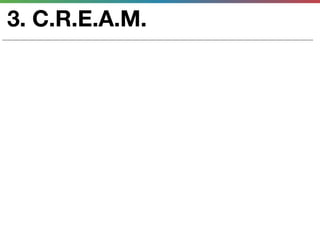3. C.R.E.A.M.
 