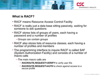 Websphere on z/OS and RACF security | PPT