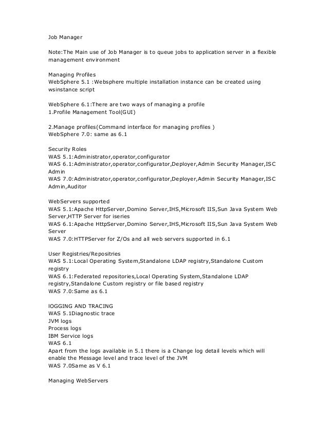 websphere interview questions