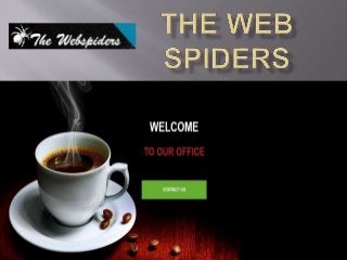 The Web
Spiders are all
around the
world. We
designs the
website, SEO,
SMM,
advertisement.
 