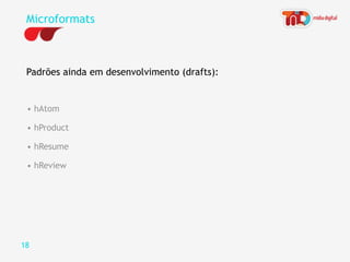 Web Standards semântica Na Web