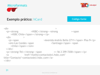 Web Standards semântica Na Web