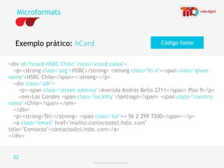 Web Standards semântica Na Web