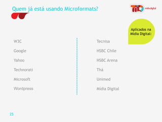 Web Standards semântica Na Web