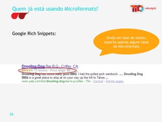 Web Standards semântica Na Web