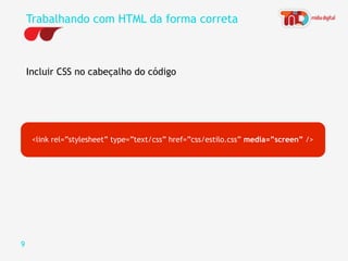 Web Standards semântica Na Web