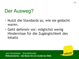 Webstandards für ein modernes Web