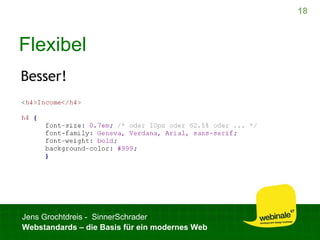 Webstandards für ein modernes Web