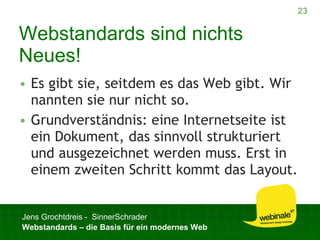 Webstandards für ein modernes Web
