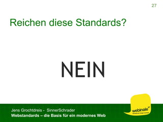 Webstandards für ein modernes Web