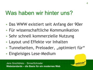 Webstandards für ein modernes Web