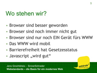 Webstandards für ein modernes Web