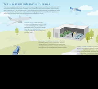 By the way this stuff is already happening in industry. General Electric in the US has been working on something they call ‘The Industrial Internet’ - and there’s a very long and established
discipline focused on ‘telemetry’ - essentially information recording and presentation at a distance, which is also moving to become more web-native from the proprietary systems that preceeded
it...

But I honestly think this is just the beginning. It’s the second order systems that emerge on top of the very simple infrastructure that we’ve been talking about where things start to get ridiculously
exciting and where many of our fundamental assumptions about what a physical object IS start to get challenged a bit.

There’s a famous quote from Bill Gates, which I sort of don’t like using even though I agree with it a lot.
 