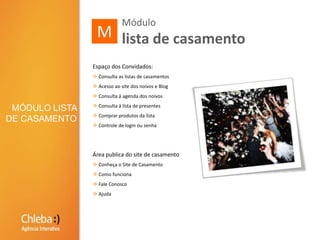  Gerenciamento de vitrines (capas).Gestão de clientes e serviços.3 Cadastro.