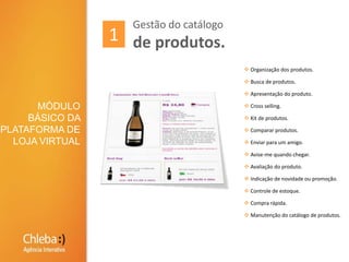 Gestão do catálogo de produtos.1 Organização dos produtos.