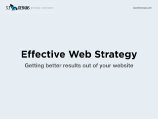 3point7designs.com




Effective Web Strategy
Getting better results out of your website
 