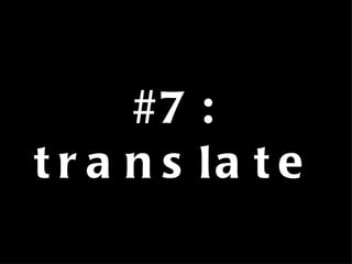 #7: translate 