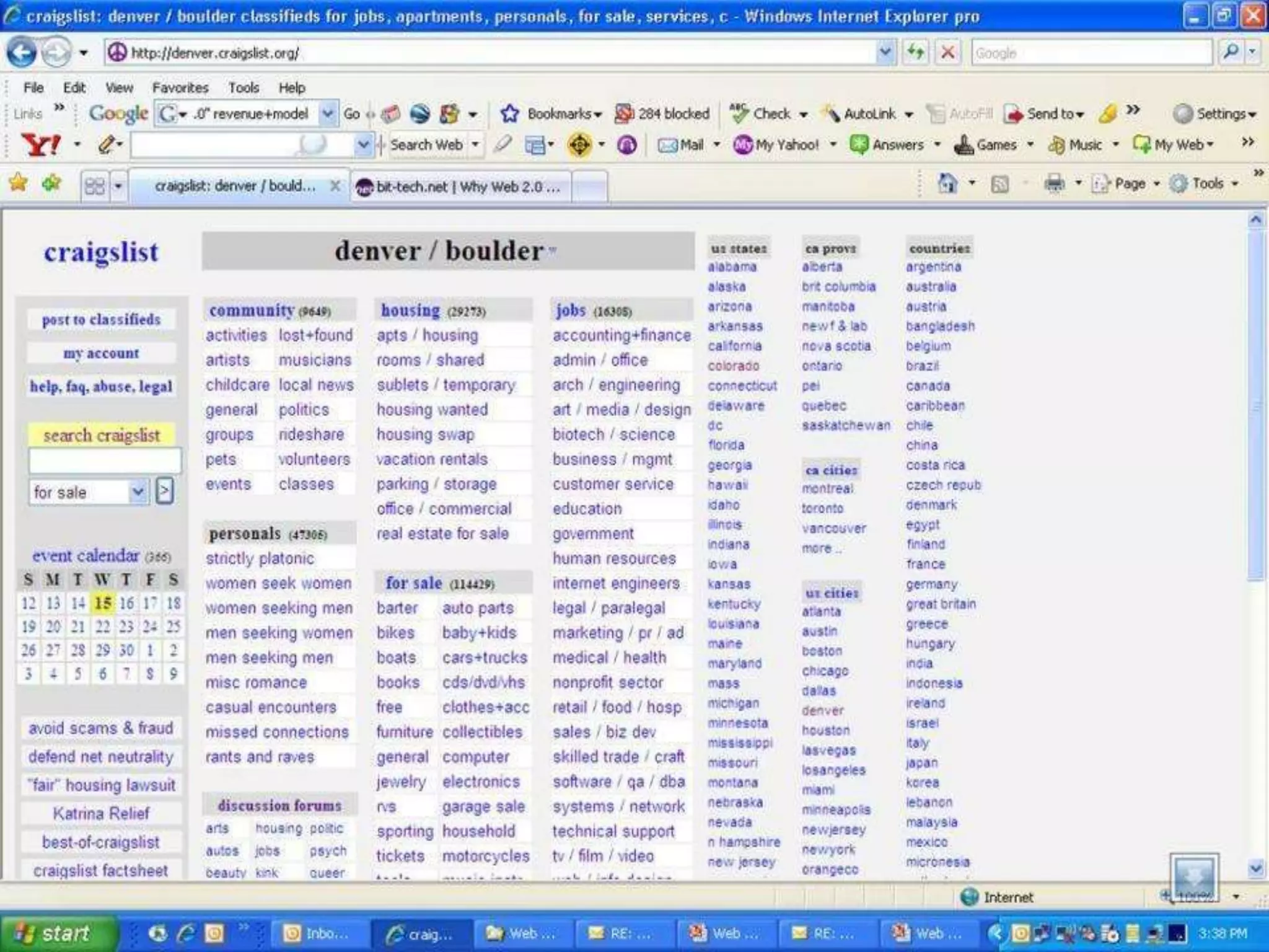 Mashups
• A way to make different applications work together.
For example, you could insert a Google Map in
your website or list and sell books from Amazon in
your blog.
 