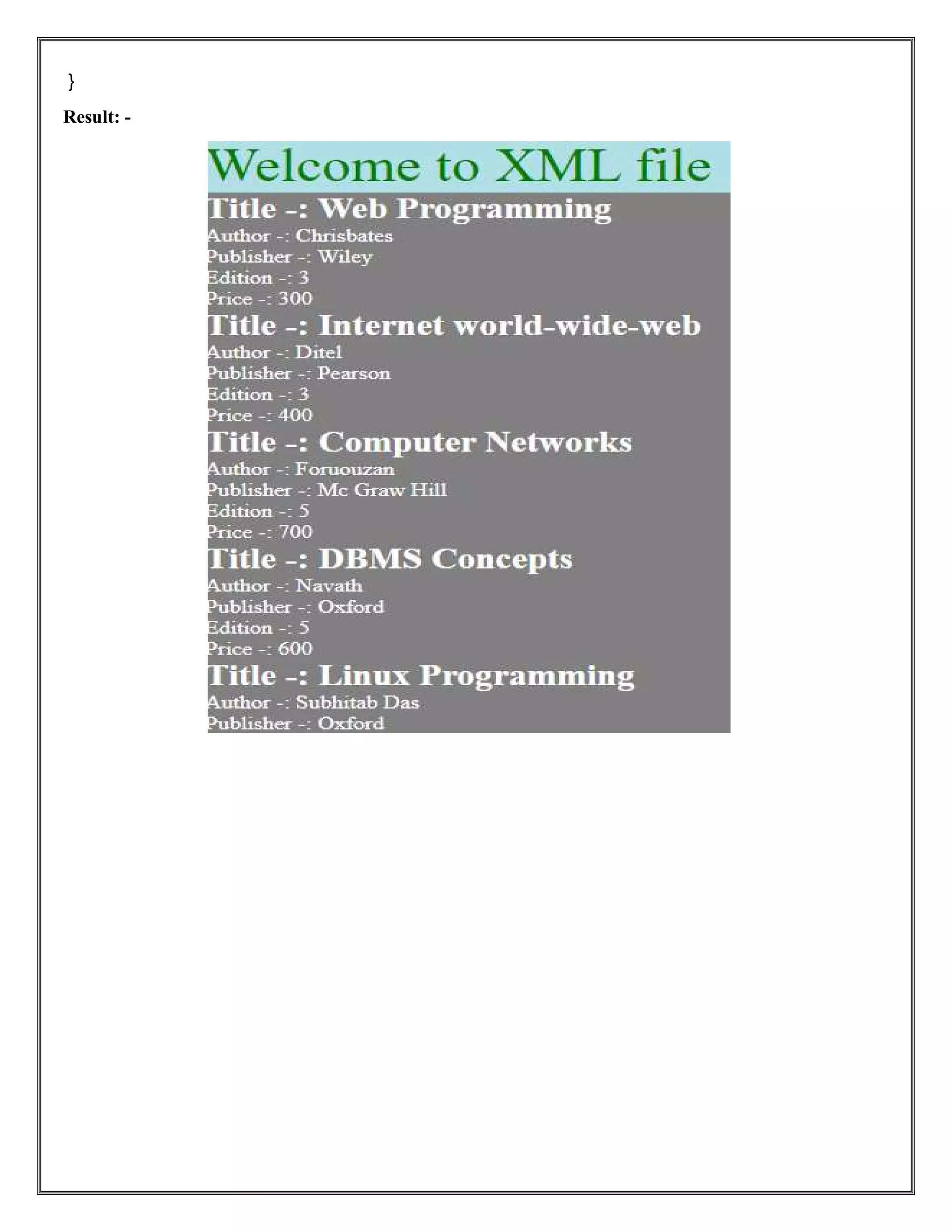 Web Technology Lab files with practical | PDF