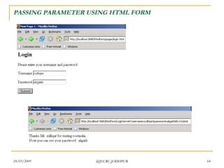 PASSING PARAMETER USING HTML FORM 