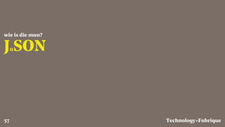 Fabrique
JaSON
wie is die man?
Technology+57
 