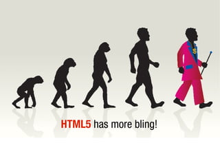 HTML5 has more bling!
 
